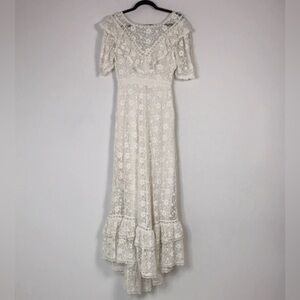 NWT LoveShackFancy Kalani lace maxi dress size 2